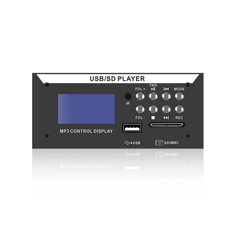 LCD8226: 8개 버튼 IR 원격 SD/USB 커넥터 Bluetooth, TWS를 갖춘 LCD 화면 MP3 플레이어