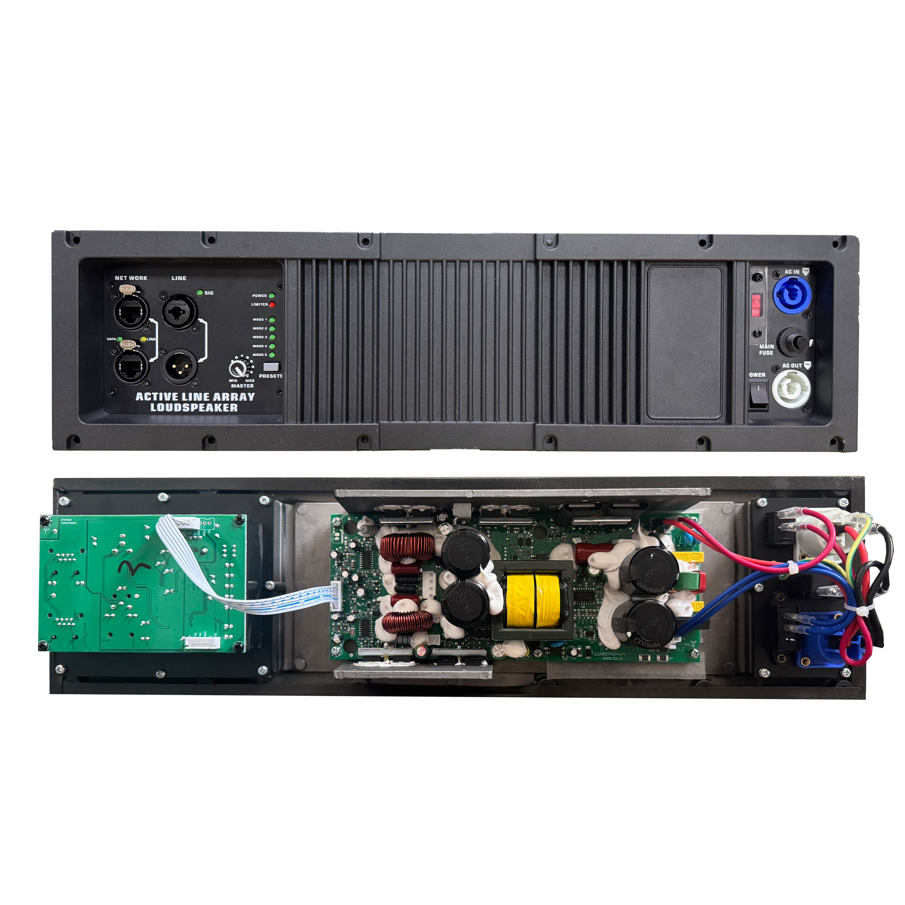 HG485-212 RJ45 커넥터가 있는 액티브 라인 어레이 시스템 증폭기